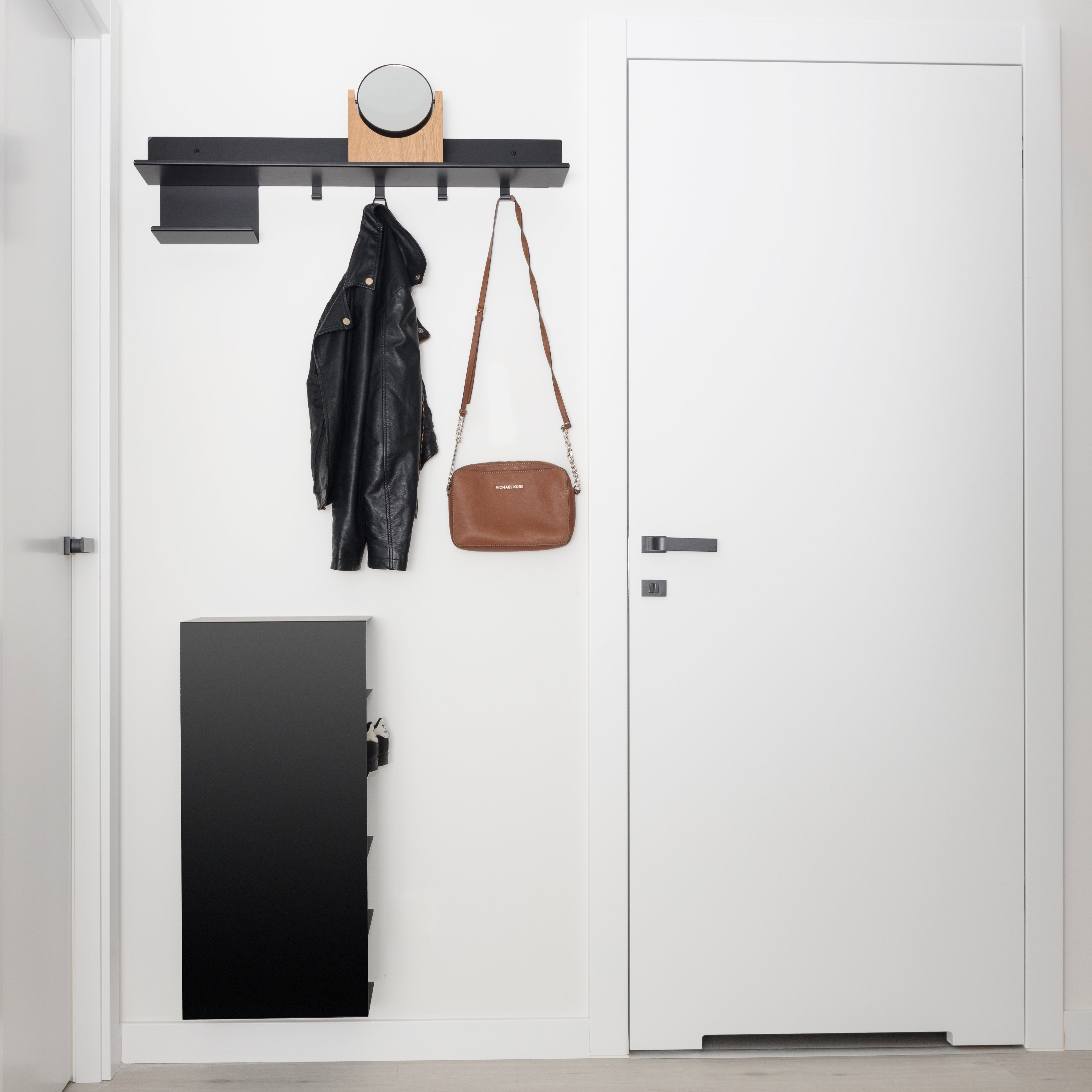 Uppsala & Malmo Set of practical metal furniture for the hallway Woodive