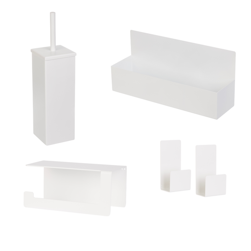 Set of functional bathroom accessories