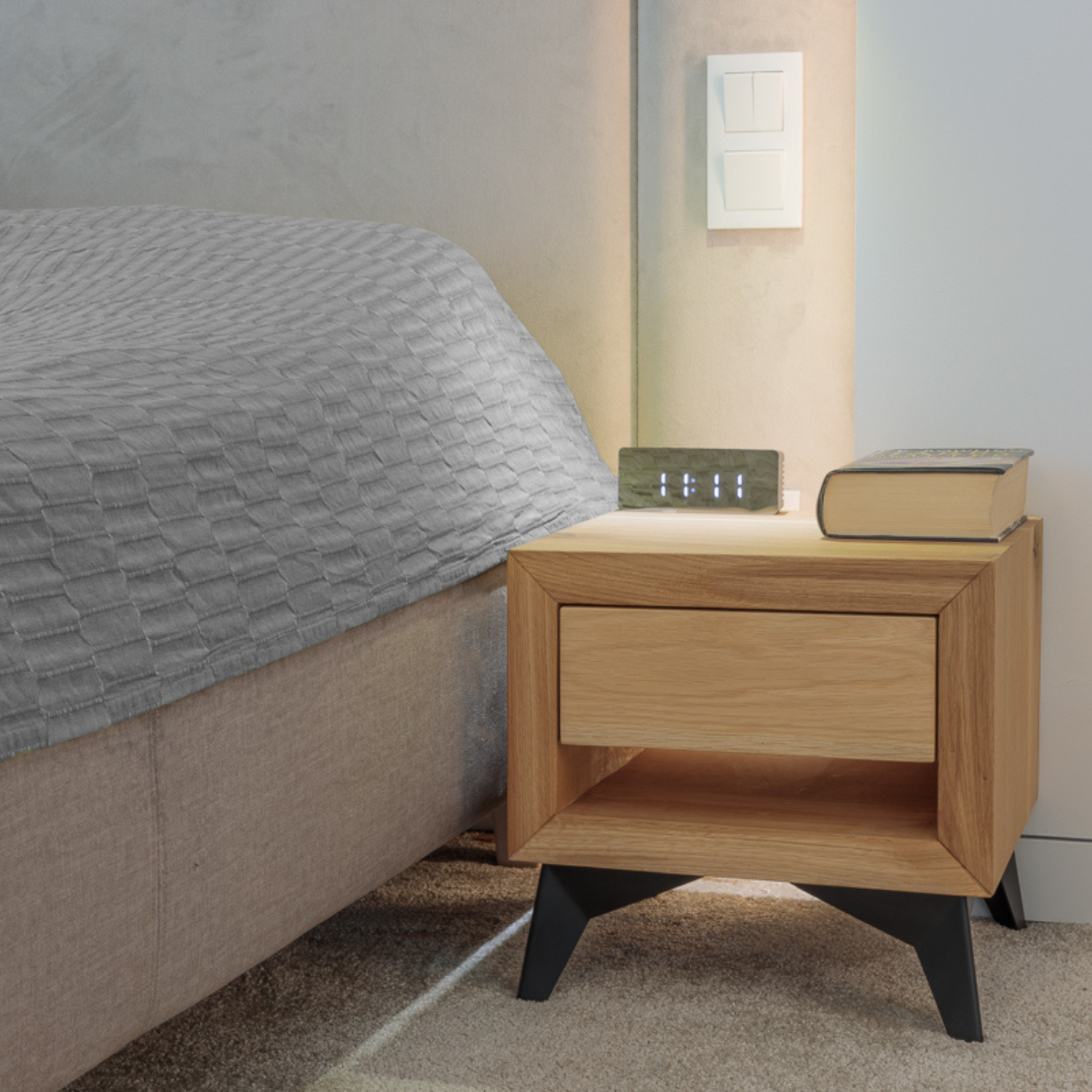 CALGARY PLUS bedside table Woodive